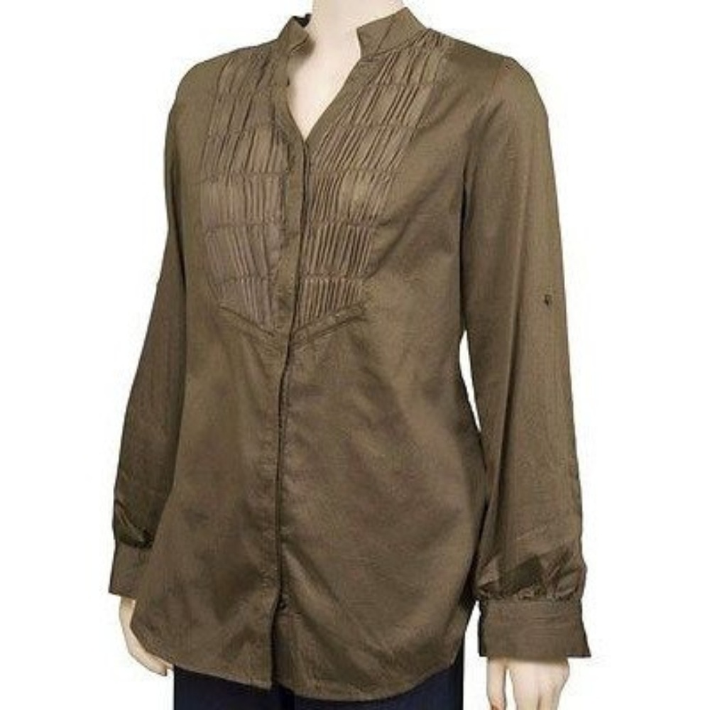 NWT Lost April V-Neck Silk Detail Dolman Blouse